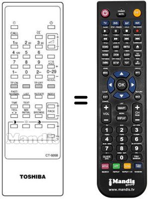 Replacement remote control CT-9268