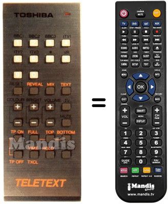Replacement remote control CT-937