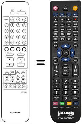 Replacement remote control CT-9493