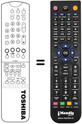 Replacement remote control CT-9916