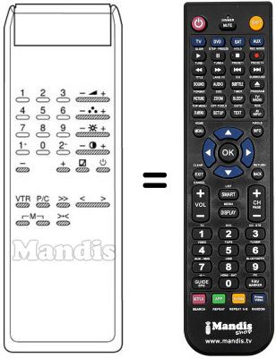 Replacement remote control CT 3690