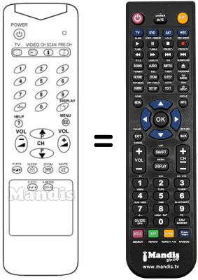 Replacement remote control Samsung CX 683C