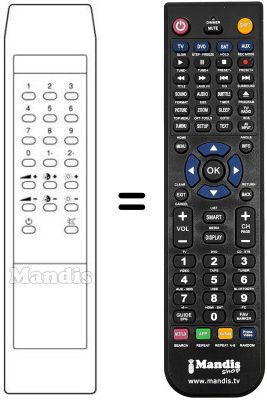 Replacement remote control Daewoo DCS 1437