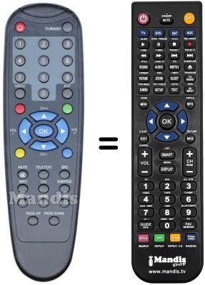 Replacement remote control MAJESTIC DEC 649