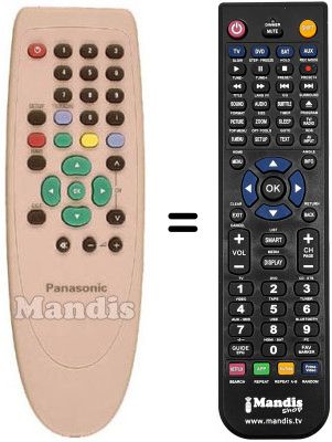 Replacement remote control Panasonic TU-CT20CN