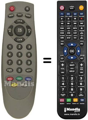 Replacement remote control DIGITENNE