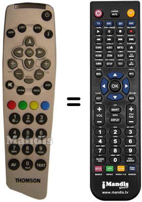 Replacement remote control Thomson DTI 3000 Replacement remote control Thomson DTI 3000