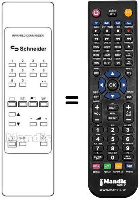 Replacement remote control DTV 3 DIGITAL