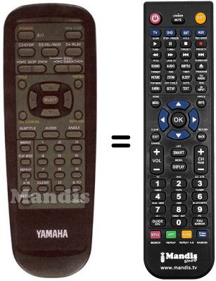Replacement remote control Yamaha DVD S795