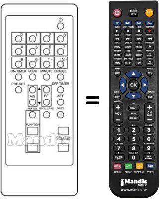 Replacement remote control R-11 E
