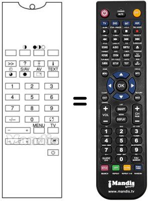 Replacement remote control LM 1 E