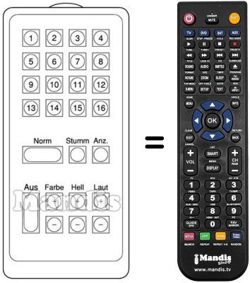 Replacement remote control FB 1 Replacement remote control FB 1