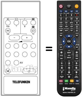 Replacement remote control FB 110 EX