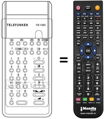 Replacement remote control FB 1290