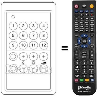 Replacement remote control FB 4001