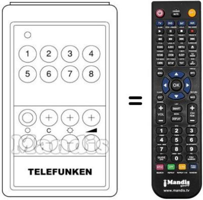 Replacement remote control FB 408
