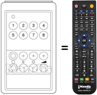 Replacement remote control FB 408