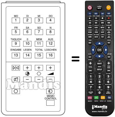Replacement remote control FB 5036
