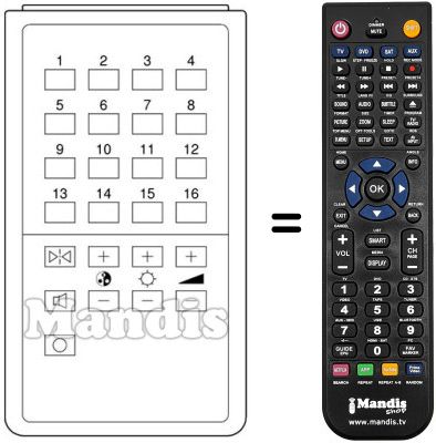 Replacement remote control FB 516