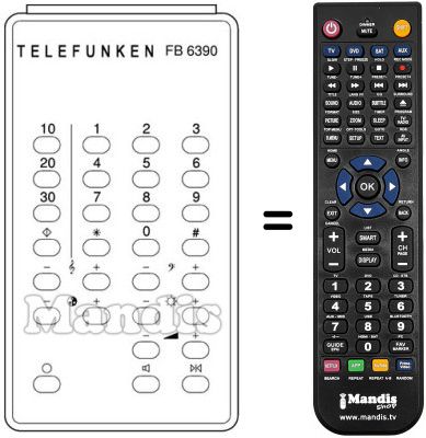 Replacement remote control FB 6390