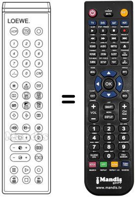 Replacement remote control 263-83600