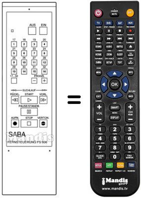 Replacement remote control FS 606
