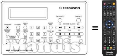 Replacement remote control Thorn FV 41 R Replacement remote control Thorn FV 41 R