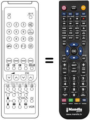 Replacement remote control G 1056 BMSA