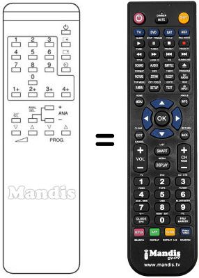 Replacement remote control GTT GTT 2042