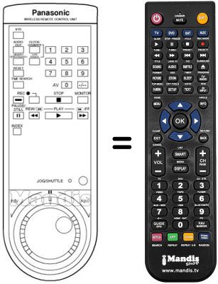 Replacement remote control Panasonic HD 700