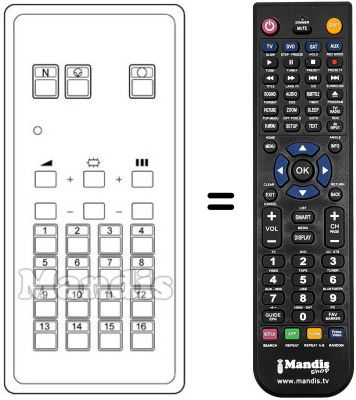 Replacement remote control IB 16