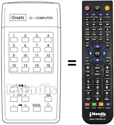 Replacement remote control IFB 13