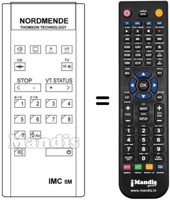 Replacement remote control IMC 5 M Replacement remote control IMC 5 M
