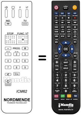 Replacement remote control IMC 62 Replacement remote control IMC 62