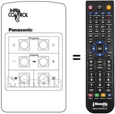 Replacement remote control INFRA CONTROL 6