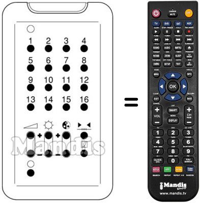Replacement remote control Luma LF 56 M 11