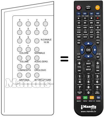 Replacement remote control INFRARED 20 / 40