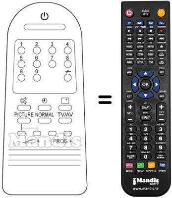 Replacement remote control IR 3500