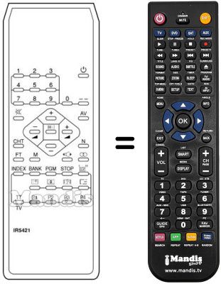Replacement remote control IR 5421