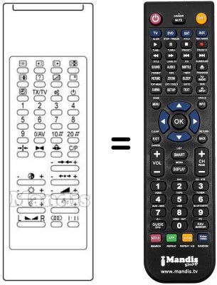 Replacement remote control IR 587
