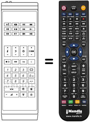 Replacement remote control 5652 13 03