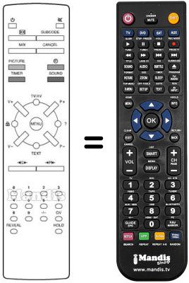Replacement remote control STERN ISEFL 37-G43I300