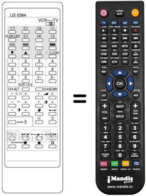 Replacement remote control US 0384