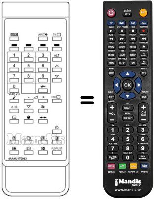 Replacement remote control JXKM