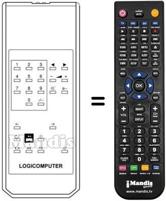 Replacement remote control LOGICOMPUTER