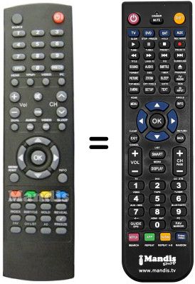 Replacement remote control Haier LT42M1