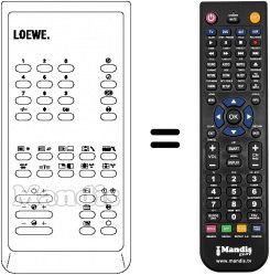 Replacement remote control 263-82600