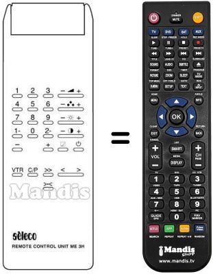 Replacement remote control ME 3 H