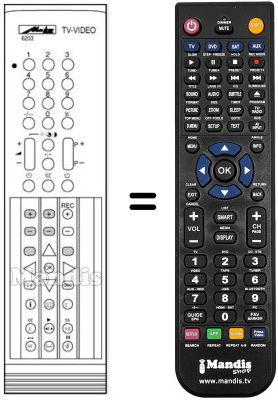 Replacement remote control MECATRON 6203