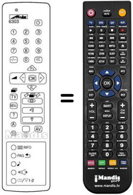 Replacement remote control MECATRON 6303